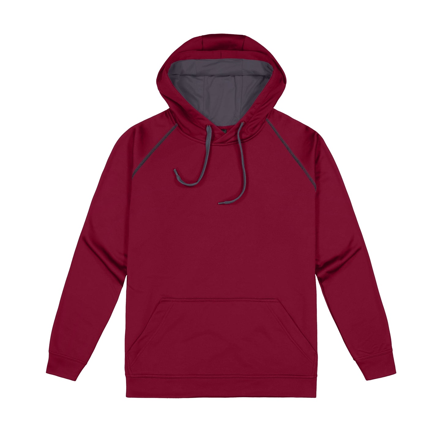 Maroon & Grey Performance Hoodies