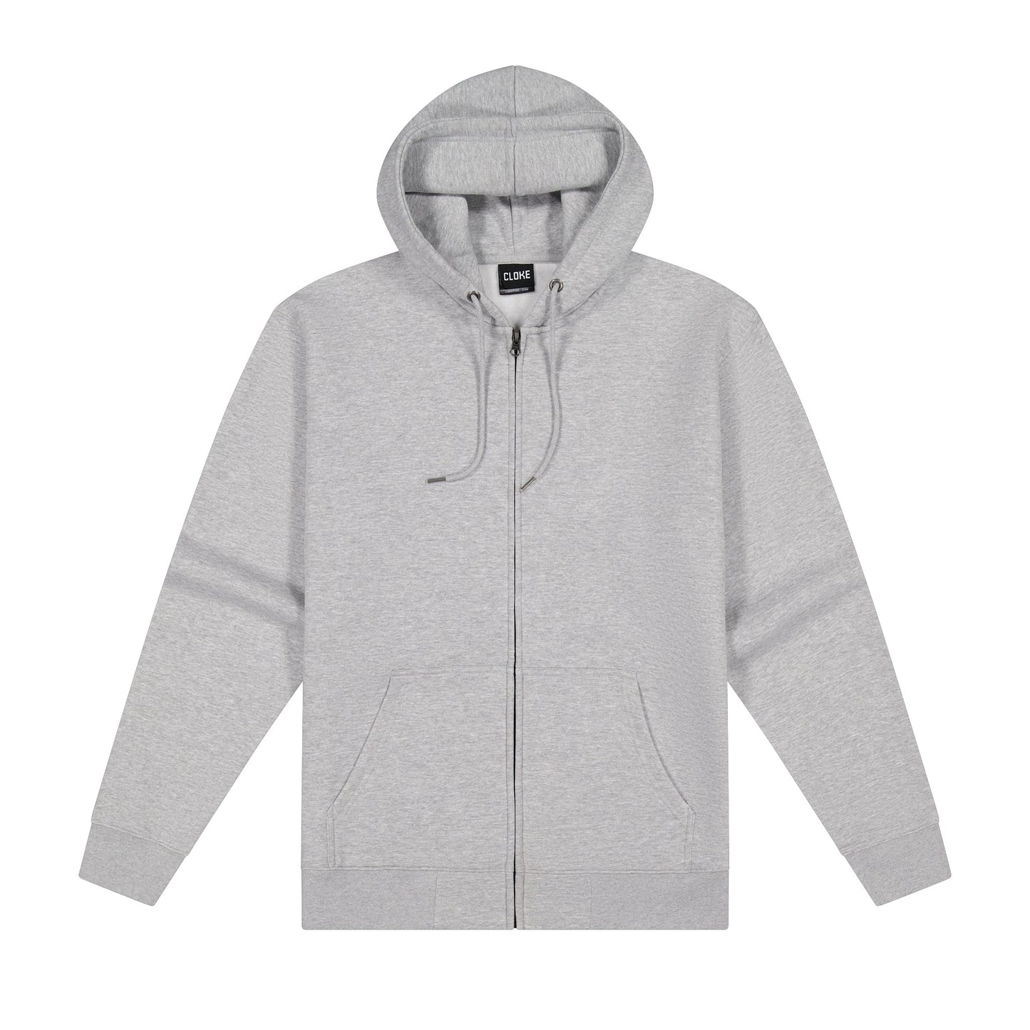 Grey Deluxe Zip-Up Hoodies