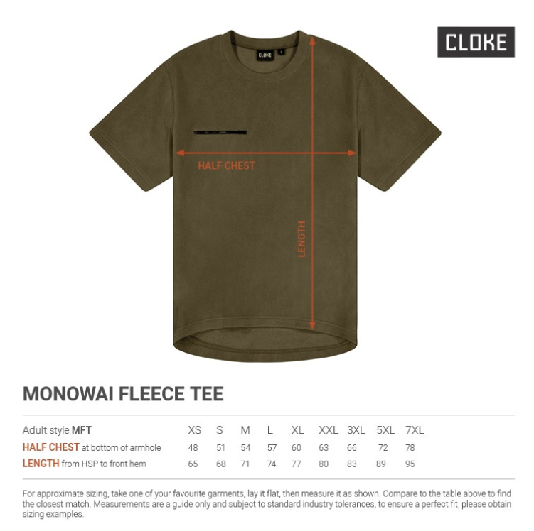 CLOKE Monowai Fleece T-Shirt