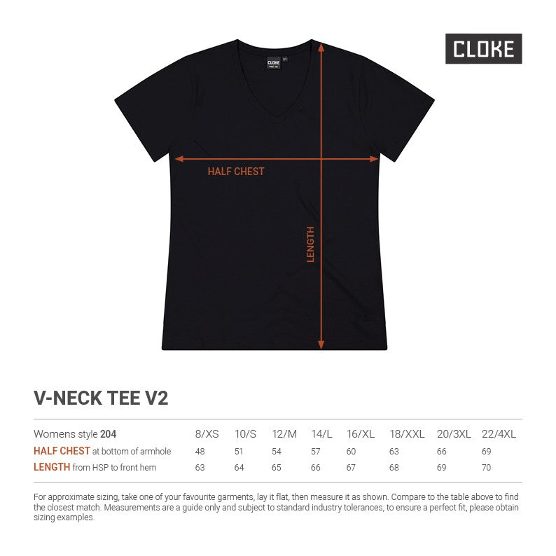 CLOKE V-Neck Tee V2 - Womens