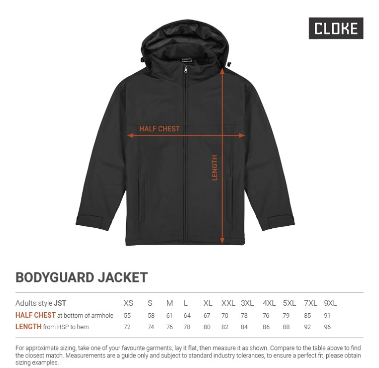 CLOKE 'Bodyguard' Jacket-Up to 5XL