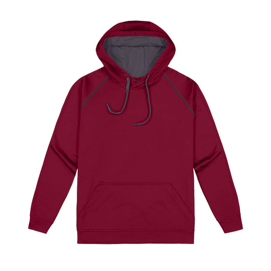 Maroon & Grey Performance Hoodies