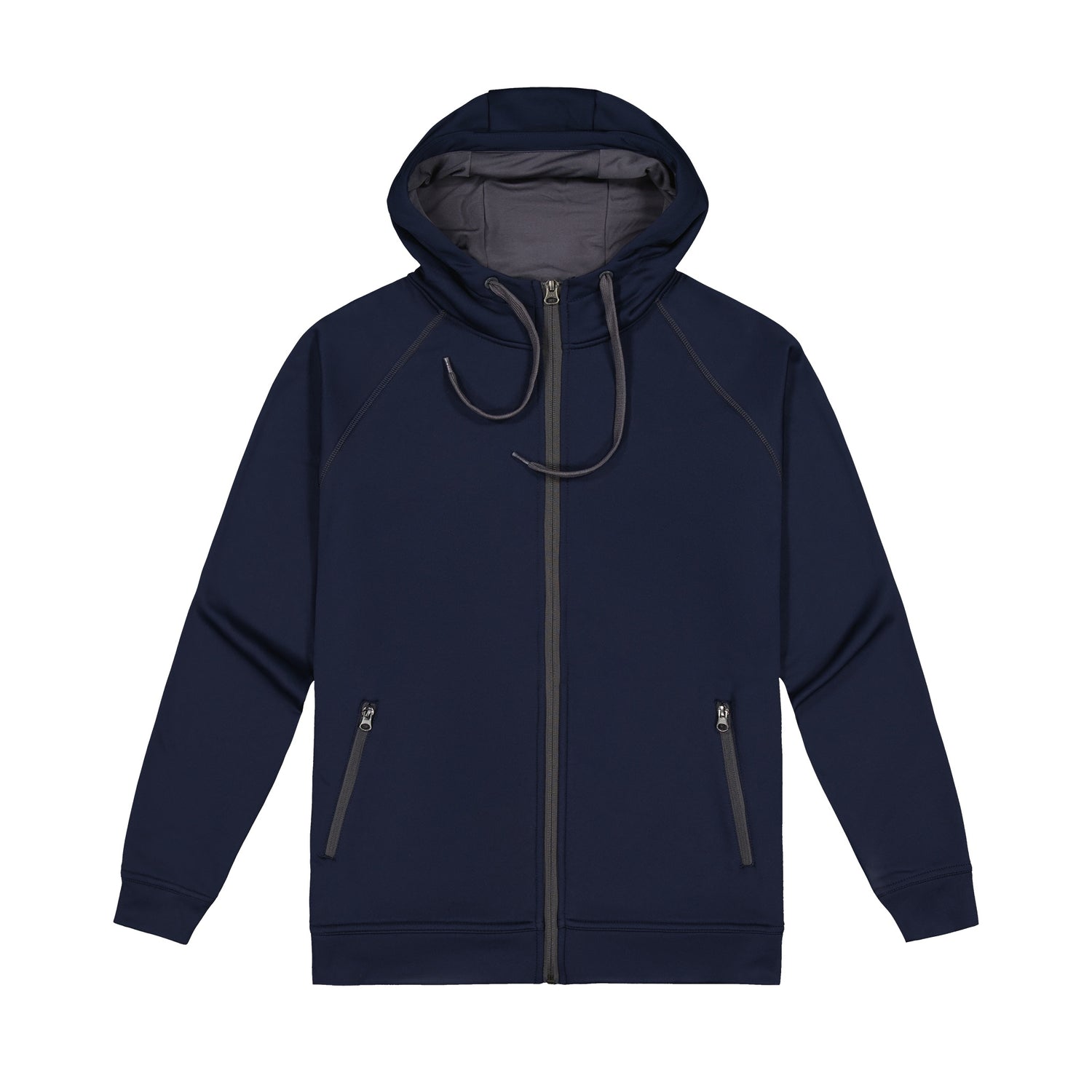 Navy & Grey Zip-Up XT Performance Hoodies