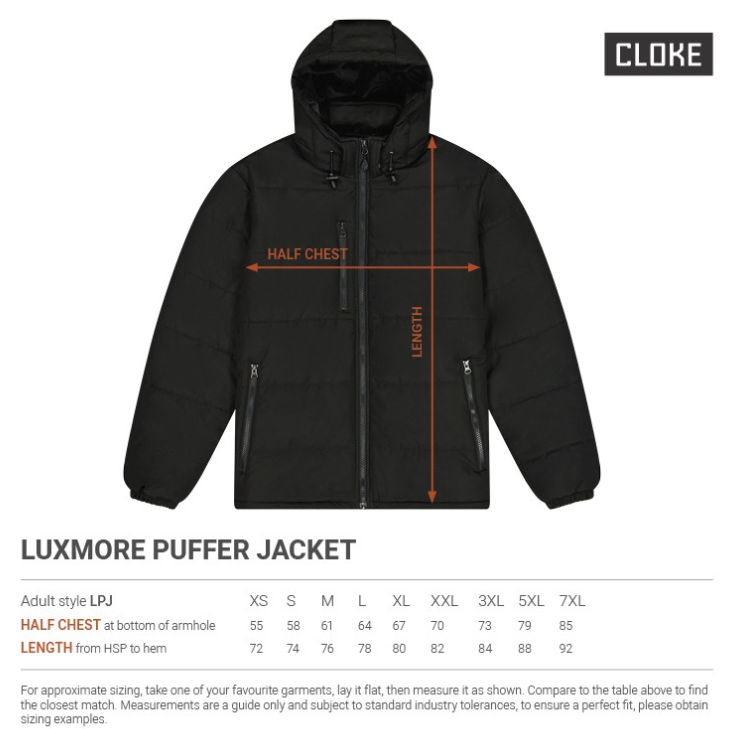 CLOKE Luxmore Puffer Jacket-Up to 7XL