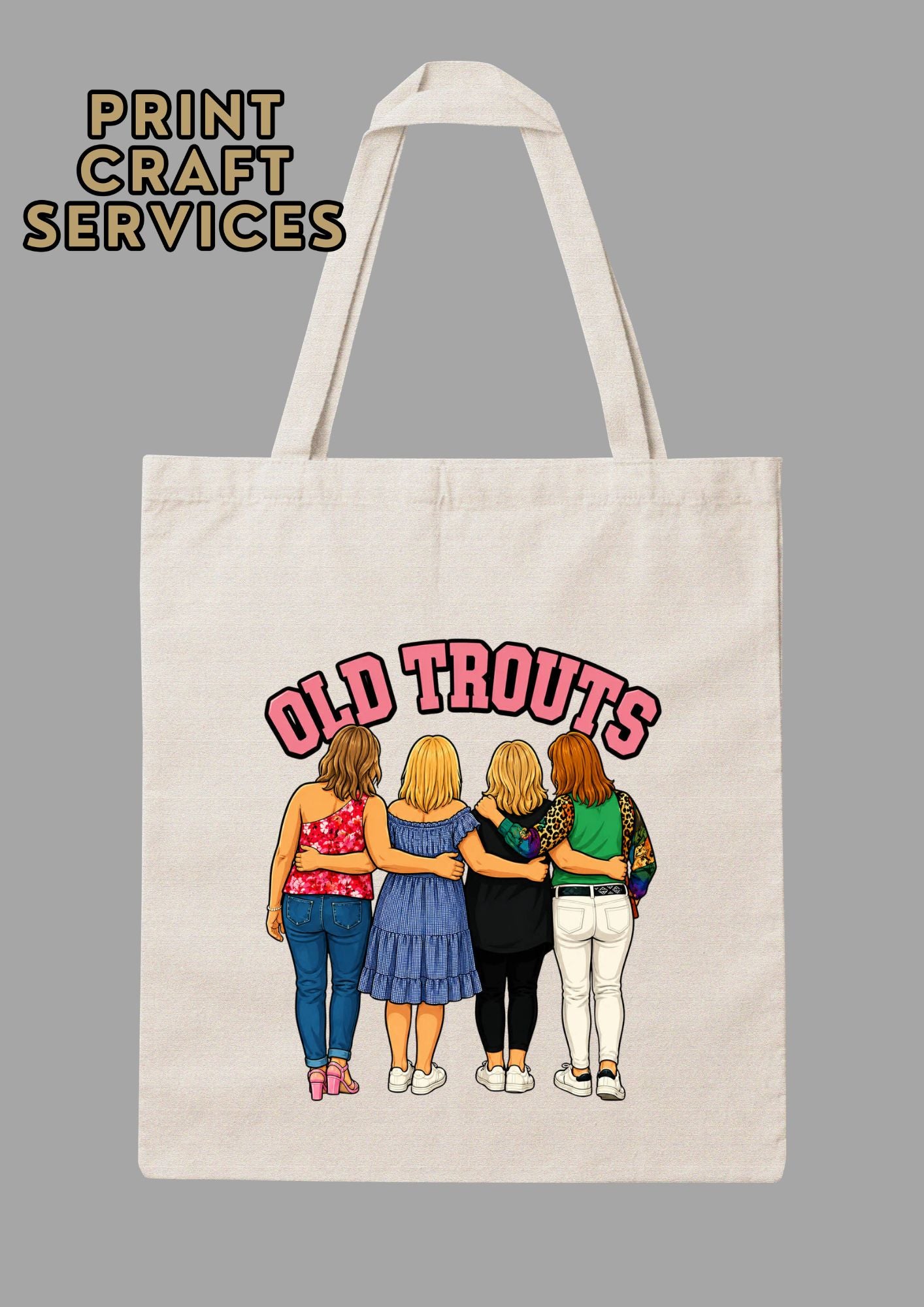'Old Trouts' Canvas Tote bag