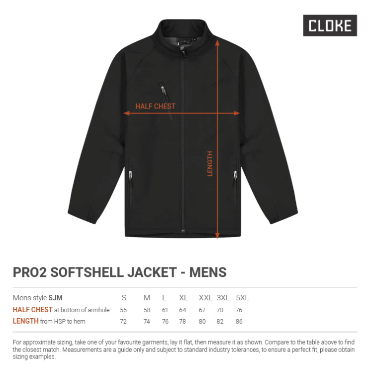 CLOKE PRO2 Softshell Jacket -Up to 5XL